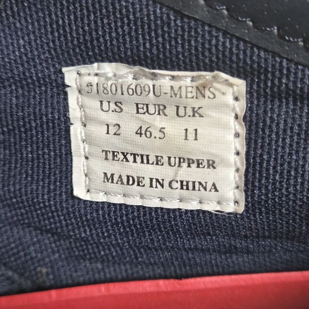 Levi's Strauss & Co Blue Denim Fabric Chukka Lace Up Boots Shoes Size Men's 12